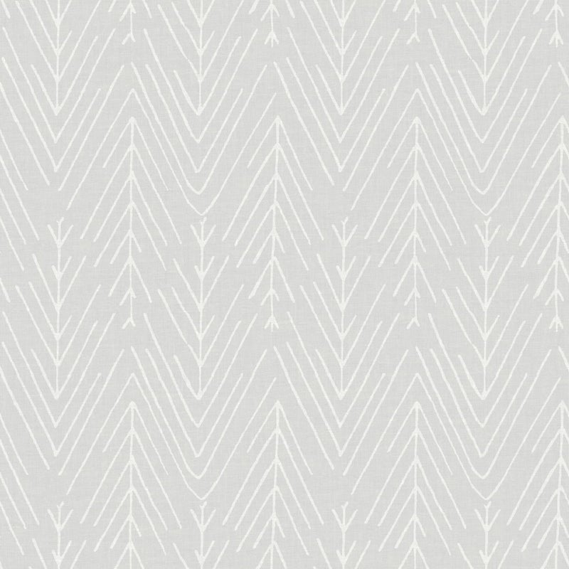 RoomMates RMK11672WP Light Gray Twig Hygge Herringbone Peel and Stick Wallpaper - Image 1
